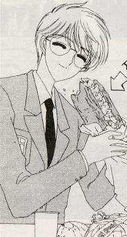 Yuki eating a sandwich